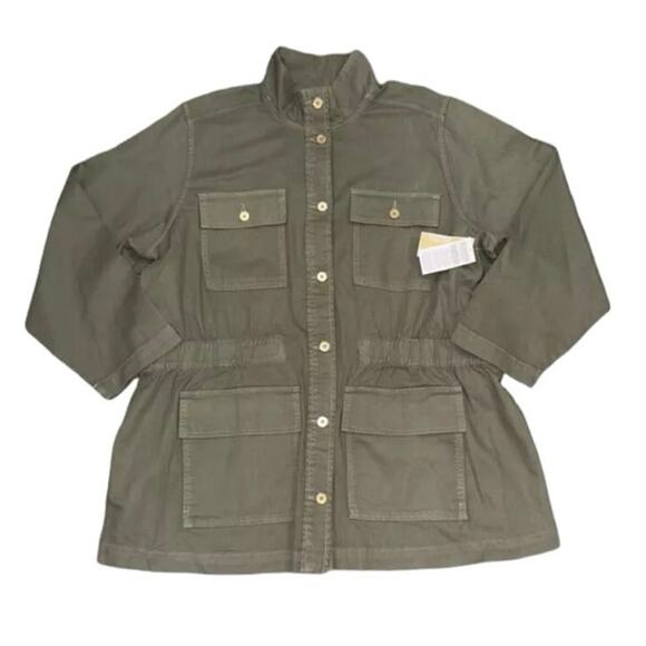 NWT Michael Kors Cargo Military Hunter Green Jacket XL - Picture 1 of 5
